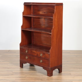 Regency Mahogany Dwarf Bookcase, 19th C.