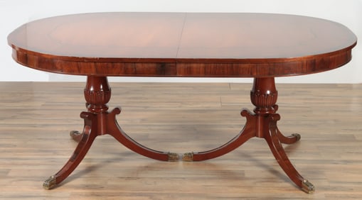 Custom Regency Style Pedestal Dining Table