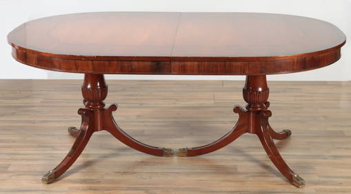 Custom Regency Style Pedestal Dining Table (1 of 9)