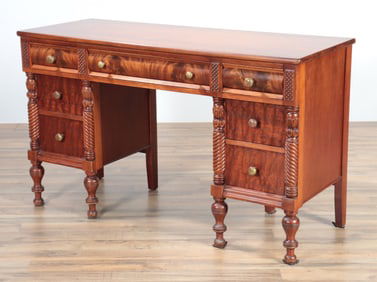Georgian Style Mahogany Knee Hole Desk