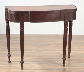 Late Federal Mahogany Games Table, 19th C.