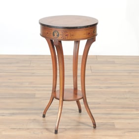 Classical Style Painted Satinwood Side Table