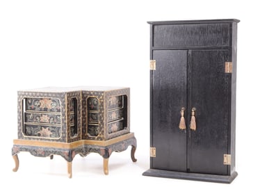 Two Chinese storage cabinets