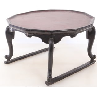 Black Lacquered Asian Tea table