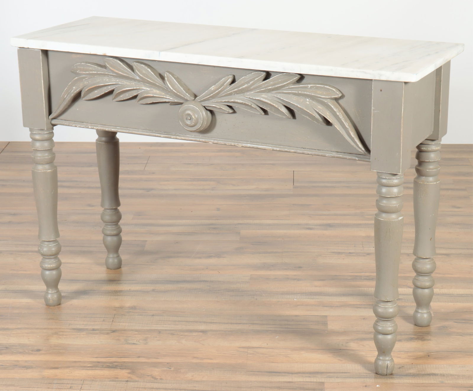 Classical Style Grey Painted Console (1 of 8)