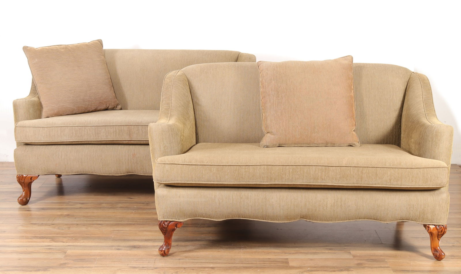 Pair of Victorian Style Mahogany Loveseats (1 of 16)