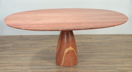 Peter Draenert Red Travertine Dining Table