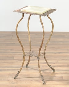 Bradley & Hubbard - Brass Onyx Stand