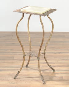 Bradley & Hubbard - Brass Onyx Stand (1 of 9)