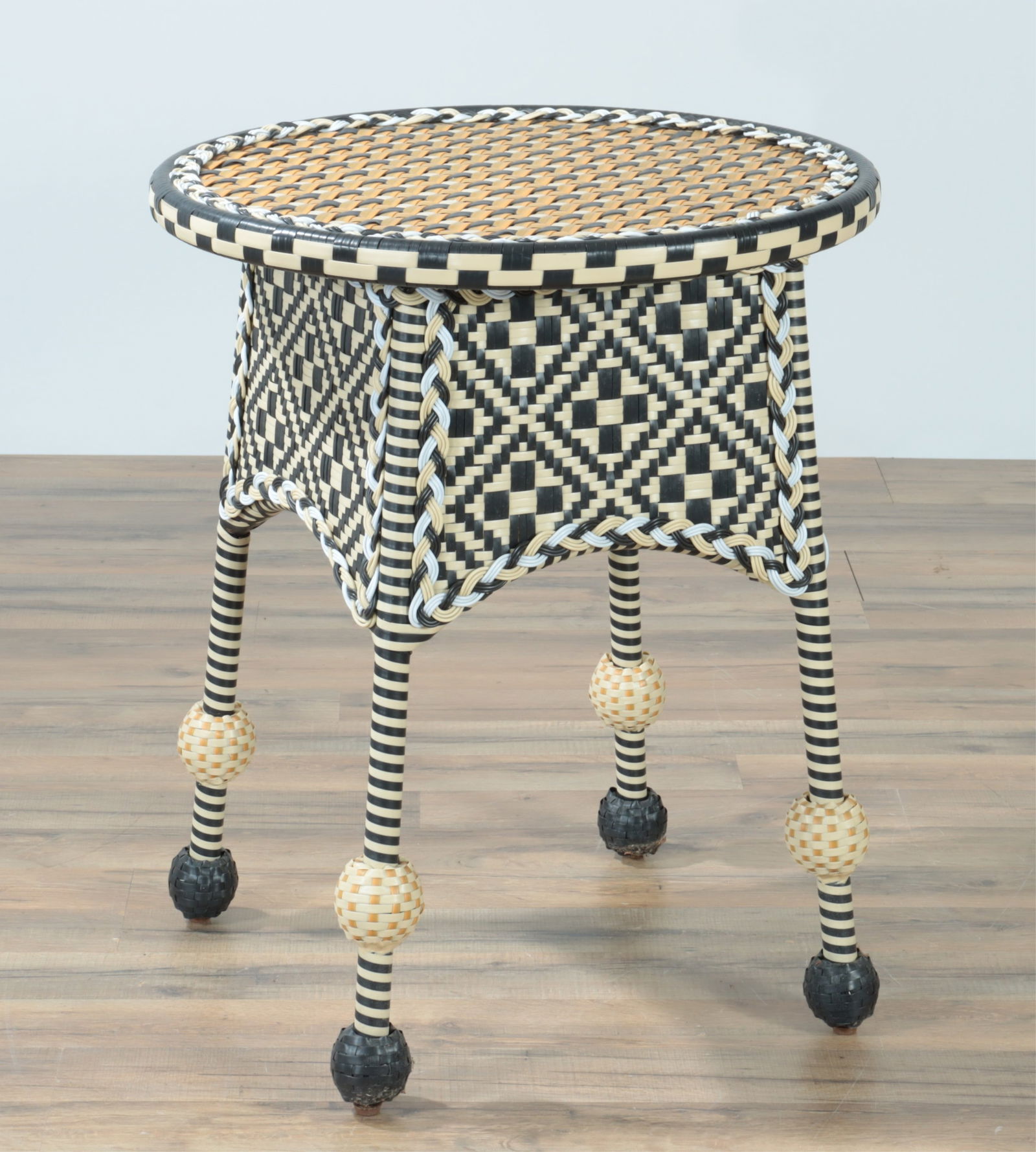 MacKenzie-Childs outdoor side table (1 of 4)