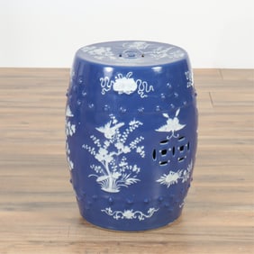 Chinese Blue and White Porcelain Garden Seat