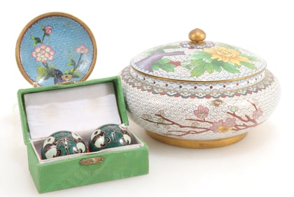 Three Cloisonne Items