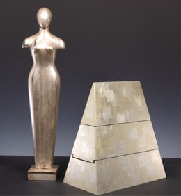 Two Silver Gilt Tabletop Objects