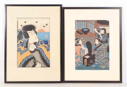 Utagawa Kunisada-Ichikawa Danjuro & Spring Evening