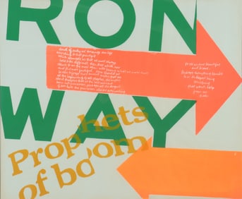 Sister Corita Kent - Wrong Way, Prophets of Boom