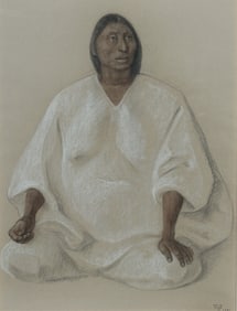 Francisco Zuniga - Seated Woman Pastel