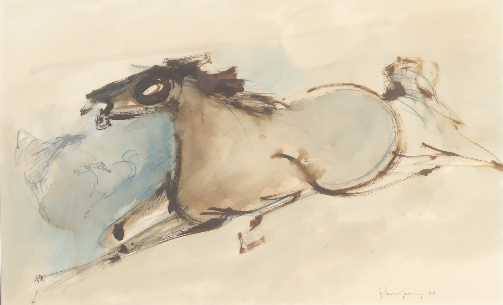 John Chin Young - Galloping Horse - W/C (1 of 7)