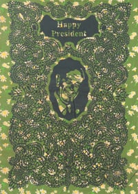 William M. Kent - Happy President  - slate print