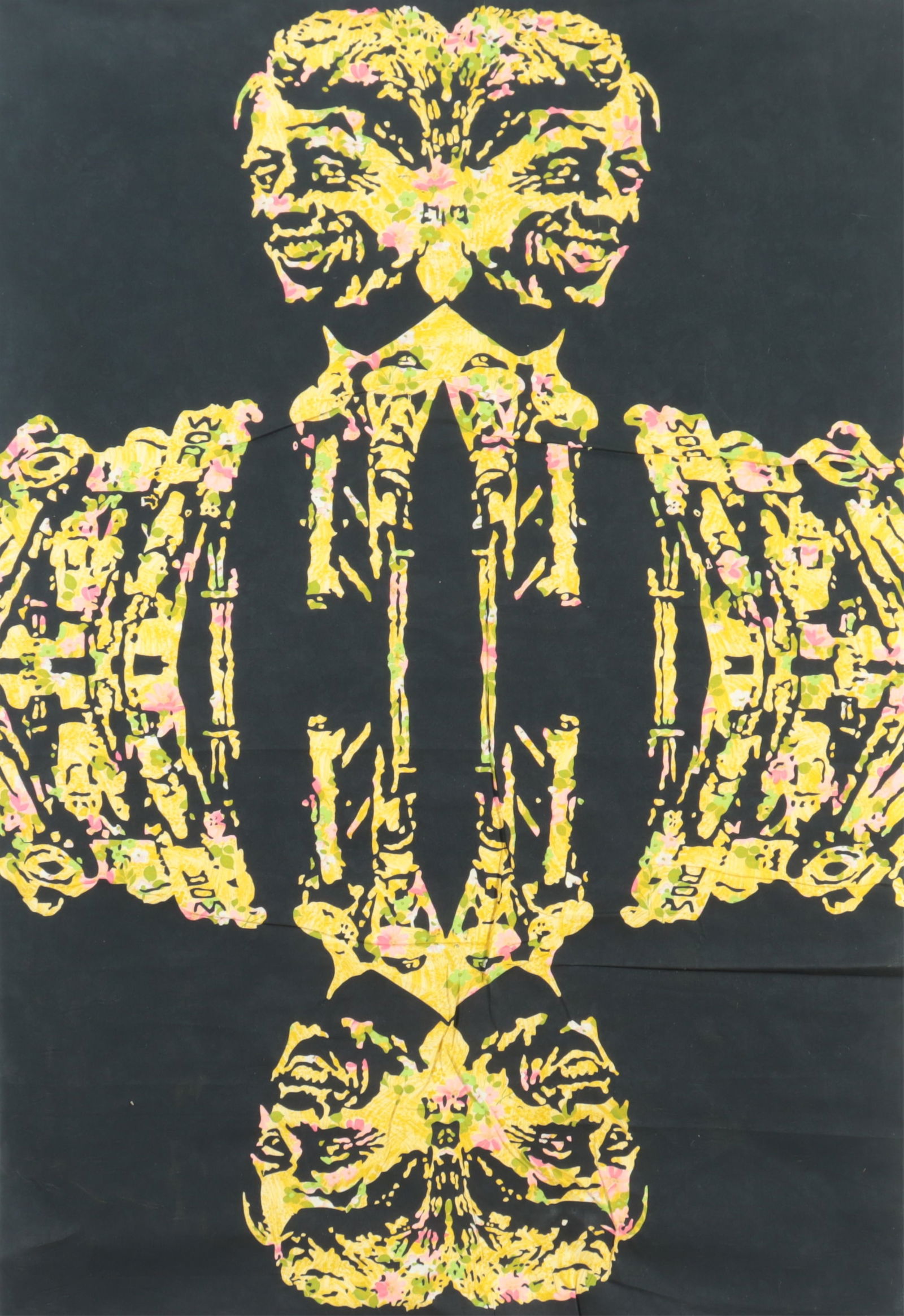 William M. Kent - RFK - print on fabric: William M. Kent, American, 1919-2012, Bobby (RFK),slate mono-print on fabric, signed lower right, dated 1967 40 x 60 Collection of Richard Castellane - Castellane Gallery Manhattan