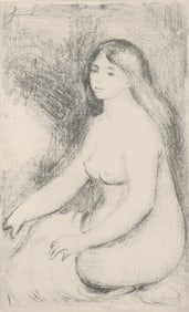 Pierre Auguste Renoir - Seated Bather