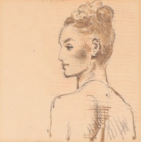 Moses Soyer - Profile of a Woman