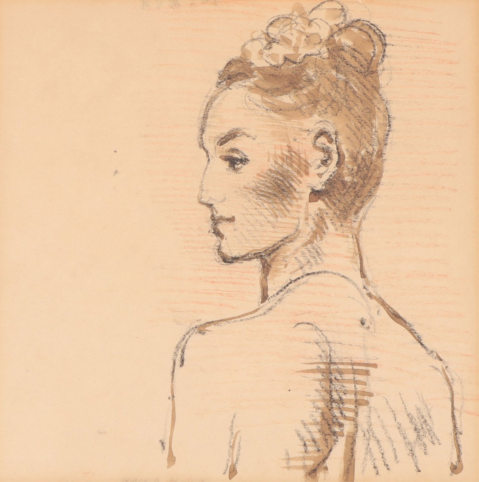 Moses Soyer - Profile of a Woman (1 of 5)