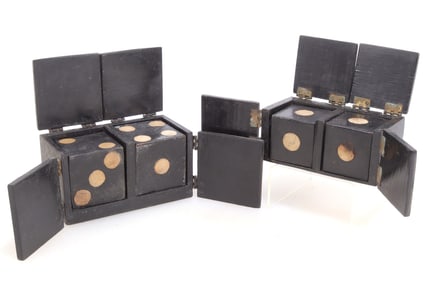 Two Vintage "Magic Die Sucker Boxes"