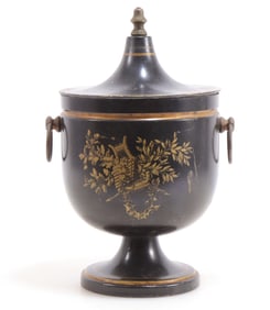 Midcentury Italian Tole Urn as Ice Bucket