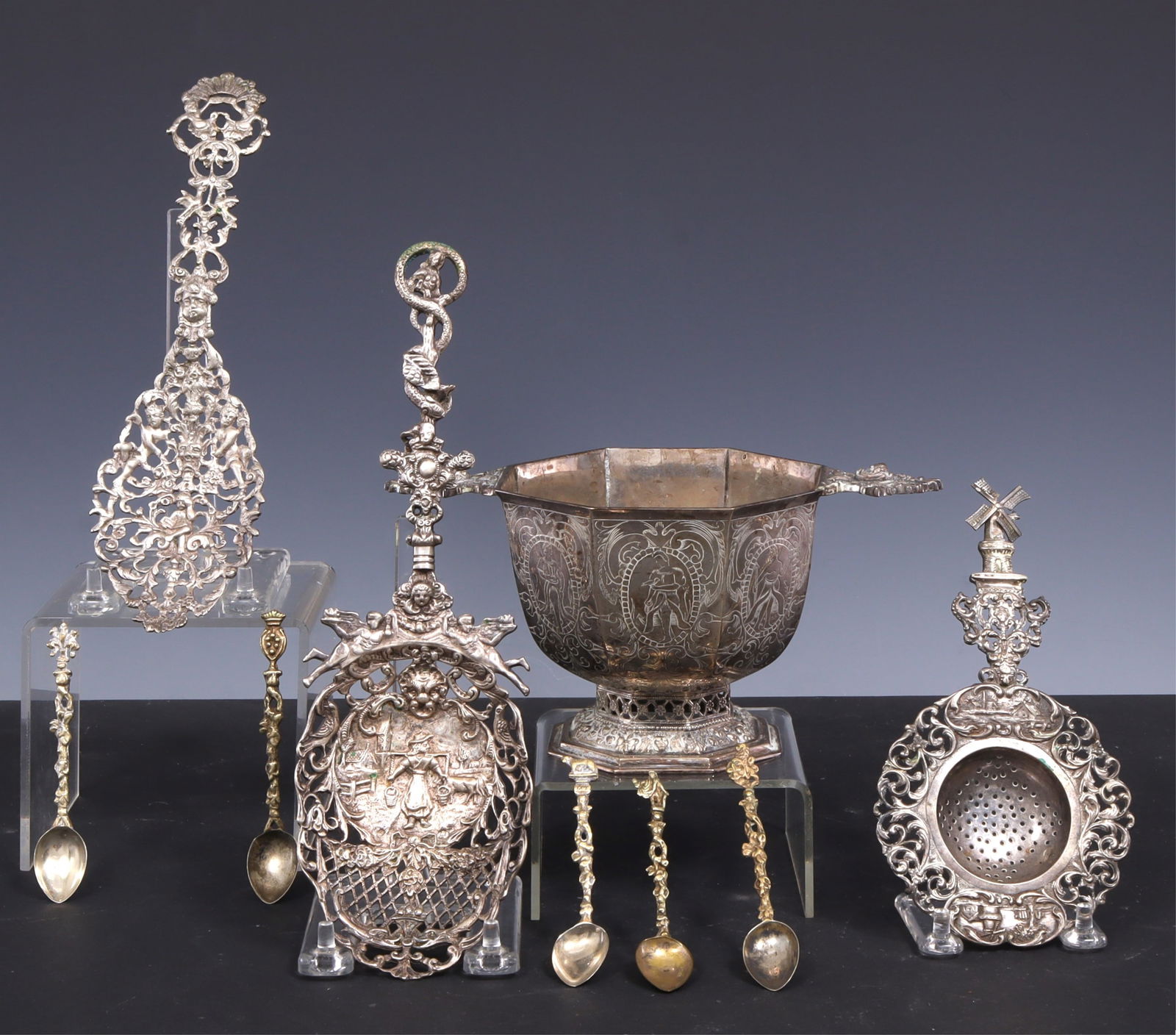 Group of Continental .800 Silver Tableware (1 of 9)