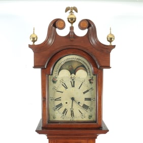 George III Mahogany Tall Case Clock, 18th C.
