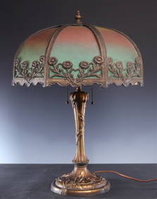 Edward Miller & Co. Slag Glass Table Lamp (1 of 11)
