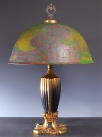 Pittsburgh Lamp - Slag Glass, Sheep Herder