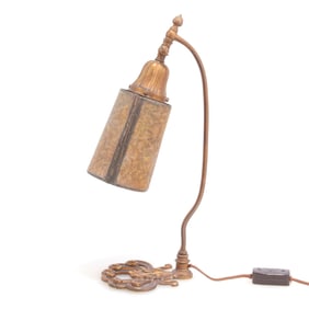 Russian Eagle Celluloid Shade Lamp