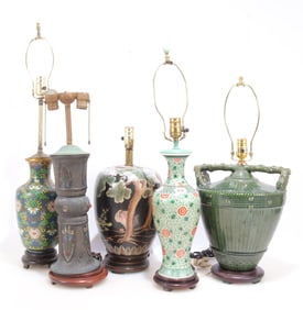 5 Asian Table Lamps