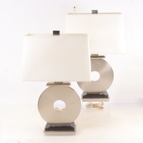 Pair Robert Abbey O Table Lamps