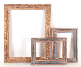 Three Carved Wood Frames