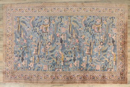 Asian Wool Pile Tapestry 4-8 x 7-11