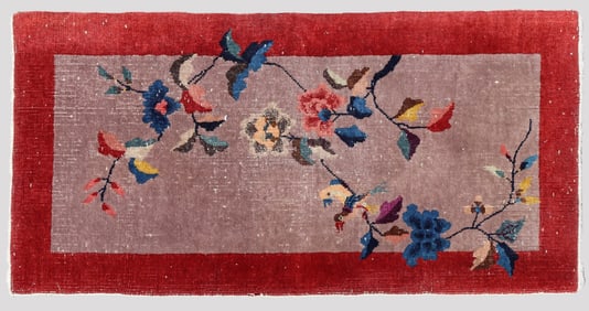 Chinese Deco Wool Rug 2 x 3-8