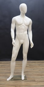 Contemporary Resin White Lacquer Mannequin