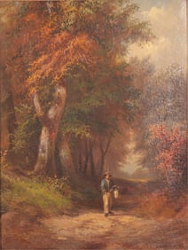 Henry W. Whiting - Figure along Path - O/C