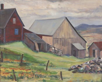 Barn in Landscape - O/C