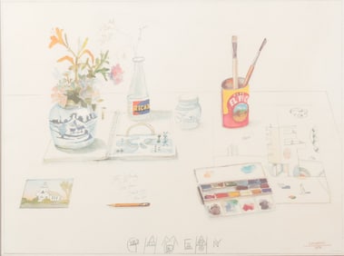 Saul Steinberg - Guild Hall Easthampton - Signed