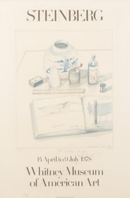 Saul Steinberg - Whitney Museum of Art - Signed