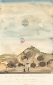 Saul Steinberg - Geologist - mixed media