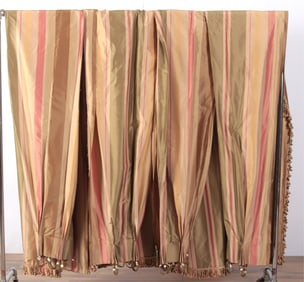 Stripped Scalamandre Silk Draperies