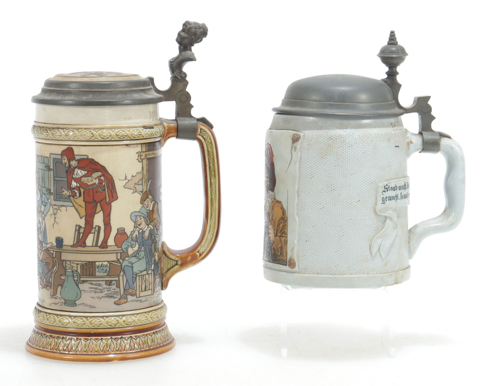 Two Mettlach 1/2-Litre Steins #1641 & #2582 (1 of 5)
