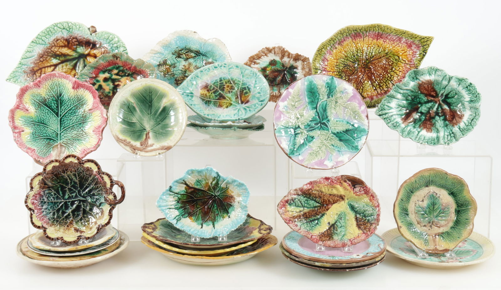 27-Pc Asstd Grp Majolica Style Plates (1 of 12)