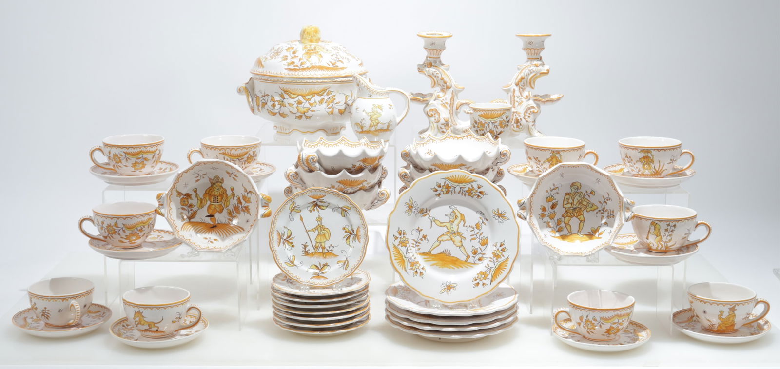 Assembled Service - French Faience Pottery (1 of 9)