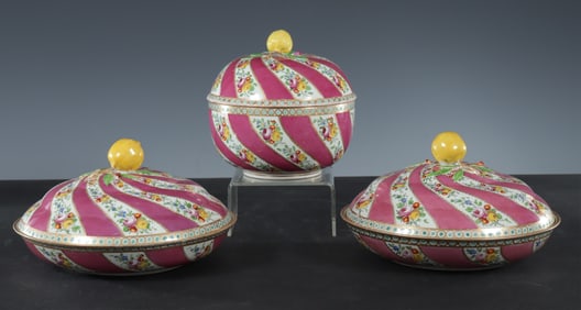 Meissen Marcolini Period Covered Bowl and Tureens
