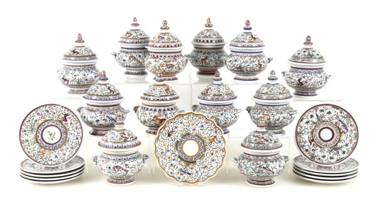 Twelve Ceramica Conimbriga Lidded Tureens